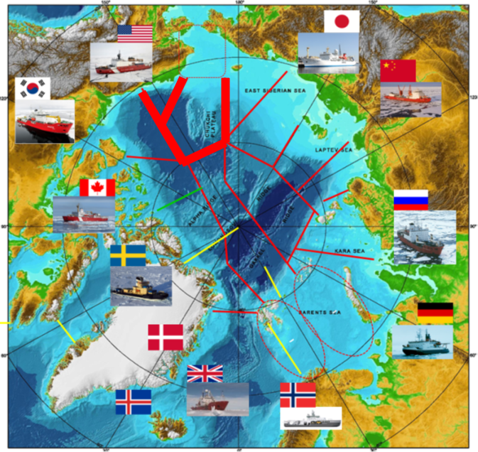 Scheduled cruise tracks in Synoptic Arctic Survey (SAS) project