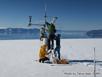 Installation of Automatic Weather Station (AWS) at the SIGMA-B site