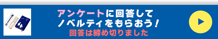 アンケートに応募してノベルティをもらおう！